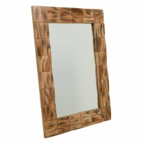 Wall mirror Alexandra House Living Natural MDF Wood 84 x 2 x 62 cm