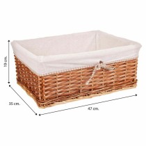 Set of Baskets Alexandra House Living Natural wicker Willow wood 35 x 63 x 53 cm 47 x 35 x 19 cm 41 x 30 x 16 cm 3 Pieces