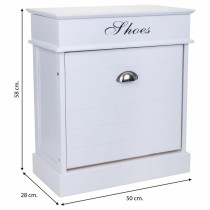 Shoe Rack Alexandra House Living White 28 x 58 x 50 cm 1 drawer