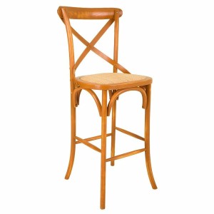 Stool Alexandra House Living Rattan Birch 53 x 116 x 45 cm