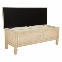 Bench Alexandra House Living Beige Sponge Fir wood 43 x 48 x 120 cm