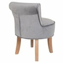 Bench Alexandra House Living Grey Velvet Rubber 46 x 58 x 45 cm