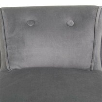 Bench Alexandra House Living Grey Velvet Rubber 46 x 58 x 45 cm