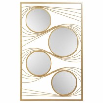 Wall mirror Alexandra House Living Gold Metal Iron Mirror 2 x 96 x 61 cm