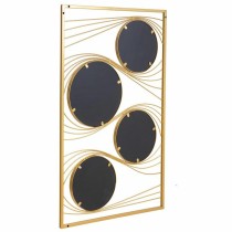 Wall mirror Alexandra House Living Gold Metal Iron Mirror 2 x 96 x 61 cm