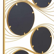 Wall mirror Alexandra House Living Gold Metal Iron Mirror 2 x 96 x 61 cm