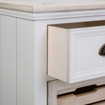 Chest of drawers Alexandra House Living White Brown Paolownia wood MDF Wood 30 x 68 x 40 cm