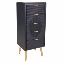 Kommode Alexandra House Living Gold Dunkelgrau Holz MDF 36 x 100 x 42 cm