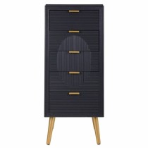 Kommode Alexandra House Living Gold Dunkelgrau Holz MDF 36 x 100 x 42 cm