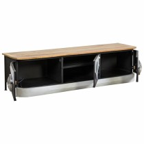 Anrichte Alexandra House Living Weiß natürlich Marineblau Metall Mango-Holz 50 x 50 x 183 cm