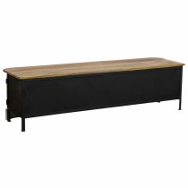 Sideboard Alexandra House Living White Natural Navy Blue Metal Mango wood 50 x 50 x 183 cm