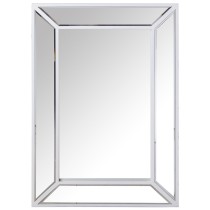 Miroir mural Alexandra House Living Blanc Bois Rectangulaire 7 x 57 x 84 cm