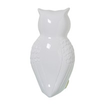 Decorative Figure Alexandra House Living White Golden Ceramic Owl 16 x 16 x 27 cm