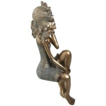 Decorative Figure Alexandra House Living Golden Plastic Girl 12 x 15 x 37 cm