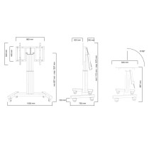 TV Halterung Neomounts PLASMA-M2500TBLACK 42" 100" 150 kg