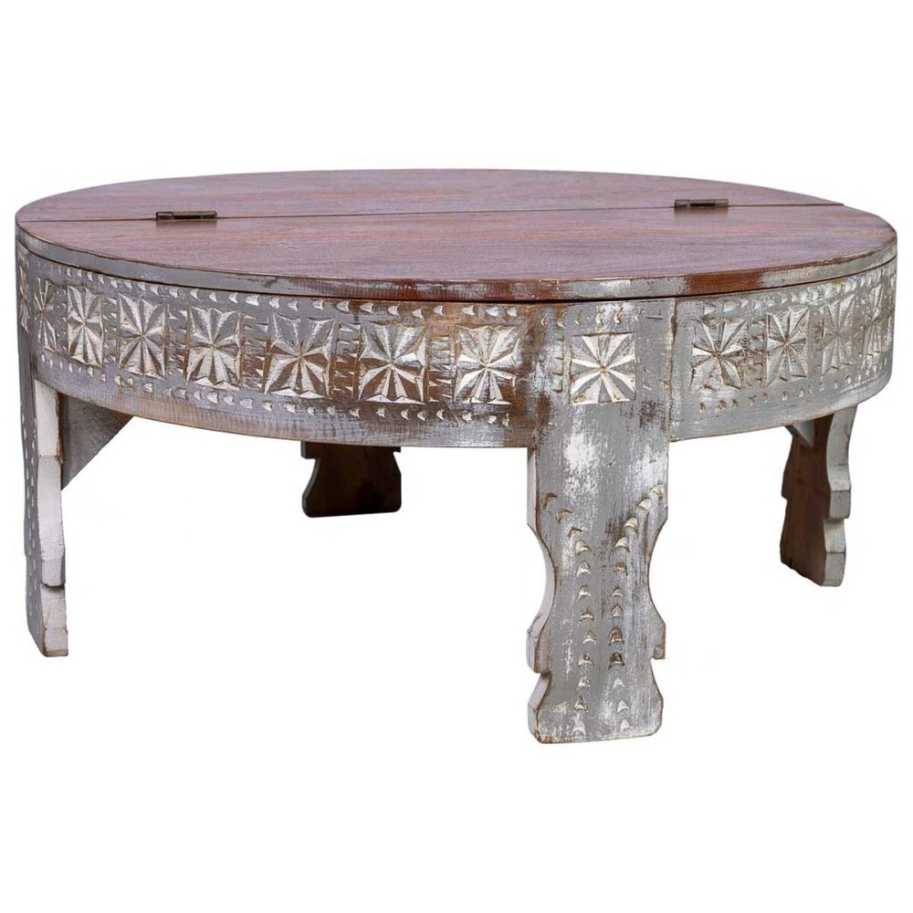 Centre Table Alexandra House Living White Mango wood 80 x 41 x 80 cm