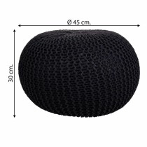 Pouffe Alexandra House Living Black polystyrene 45 x 30 x 45 cm