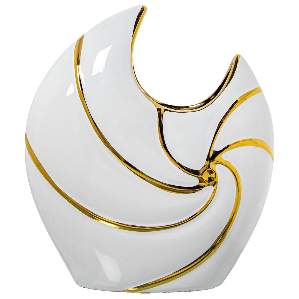 Vase Alexandra House Living White Ceramic 22 x 9 x 25 cm