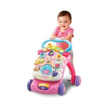 Tricycle Vtech Super Trotteur Parlant 2 En 1 Rose Rose