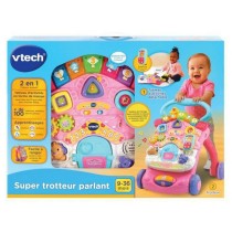 Rutschauto Vtech Super Trotteur Parlant 2 En 1 Rose Rosa