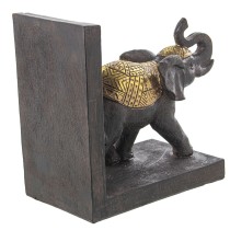 Bookend Alexandra House Living Brown Acrylic Plastic Melamin Elephant 36 x 15 x 10 cm 2 Pieces