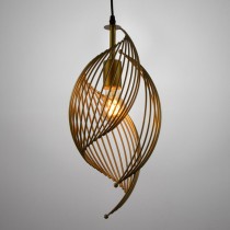 Ceiling Light Alexandra House Living Golden Metal 60 W 28 x 57 x 21 cm