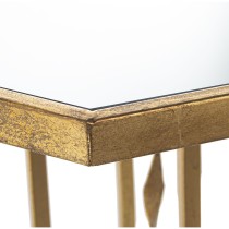 Side table Alexandra House Living Transparent Golden 48 x 60 x 48 cm