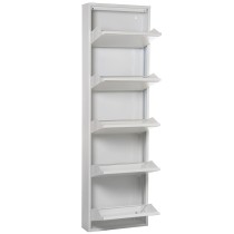 Shoe Rack Alexandra House Living White 50 x 170 x 15 cm 5 drawers