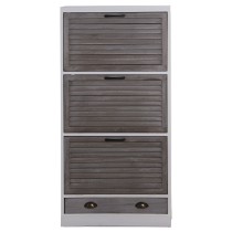 Shoe Rack Alexandra House Living White Grey 65 x 132 x 20 cm 3 drawers