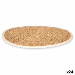 Table Mat Kinvara 17538 White Cotton Marine algae 35 x 0,6 x 35 cm (24 Units)