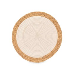 Table Mat Kinvara TS23885-W White Cotton Marine algae 35 x 0,6 x 35 cm (24 Units)