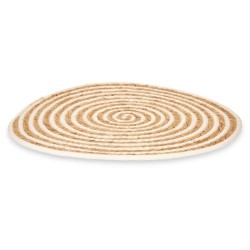 Table Mat Kinvara TS23886-W White Cotton Marine algae 35 x 0,6 x 35 cm (24 Units)