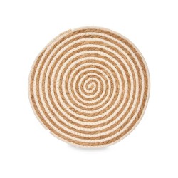 Table Mat Kinvara TS23886-W White Cotton Marine algae 35 x 0,6 x 35 cm (24 Units)