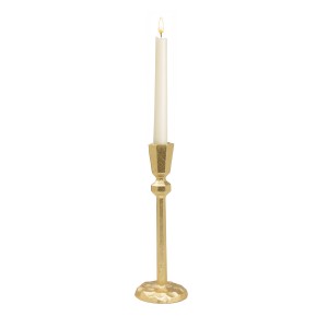 Candleholder Romimex Golden Resin 8 x 23 x 8 cm