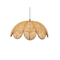 Ceiling Light Romimex Natural E27 220-240 V Flower Rattan