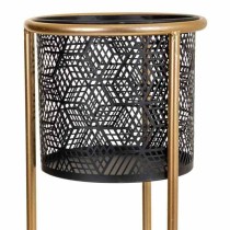 Planter Alexandra House Living Black Golden Metal 23 x 60 x 23 cm With support