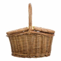 Picnic Basket Alexandra House Living wicker Willow wood Natural