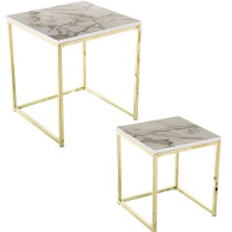 Set of 2 tables Alexandra House Living Golden Metal