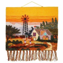 Wandbehang Alexandra House Living Jute 100 x 80 cm rural