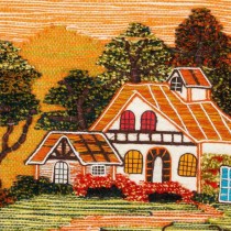 Wandbehang Alexandra House Living Jute 100 x 80 cm rural