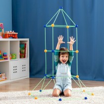 Children’s Fort Building Kit Archikitt InnovaGoods 85 Pieces