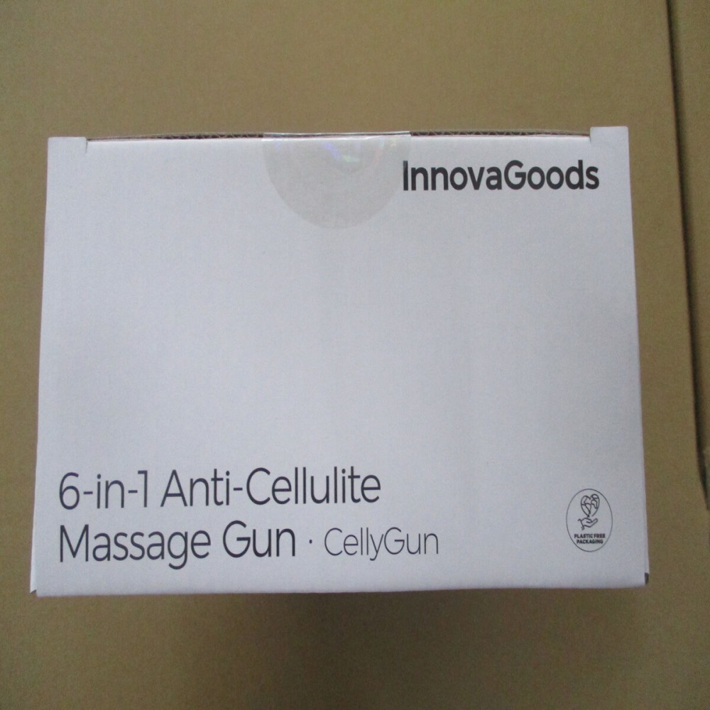 6 in 1 Wiederaufladbare Anti-Cellulite-Massagepistole CellyGun InnovaGoods