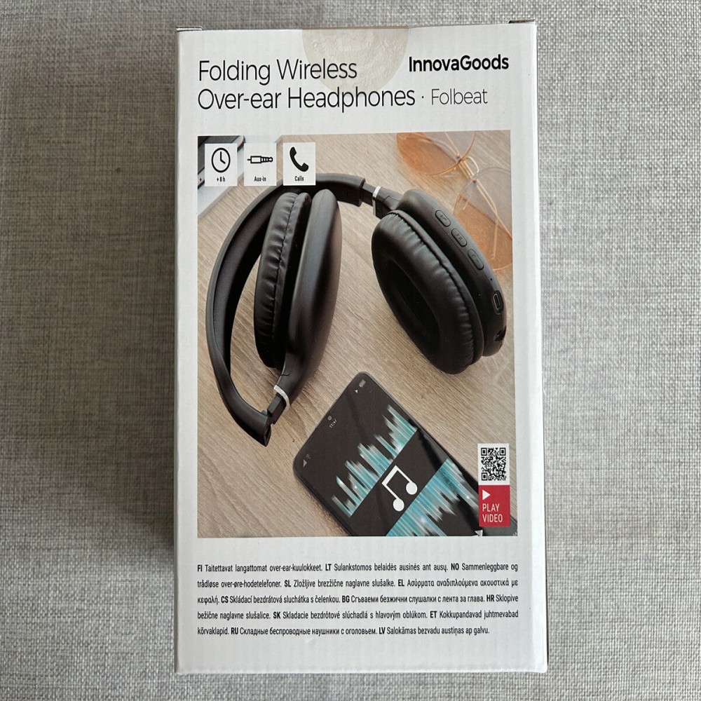 Folding Wireless Over-ear Headphones Folbeat InnovaGoods