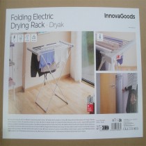 Folding Electric Clothesline Dryak InnovaGoods 8 Bars 120 W