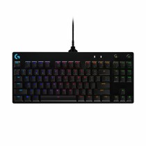 Keyboard Logitech 920-010593 Black RGB LED Spanish Qwerty Spanish