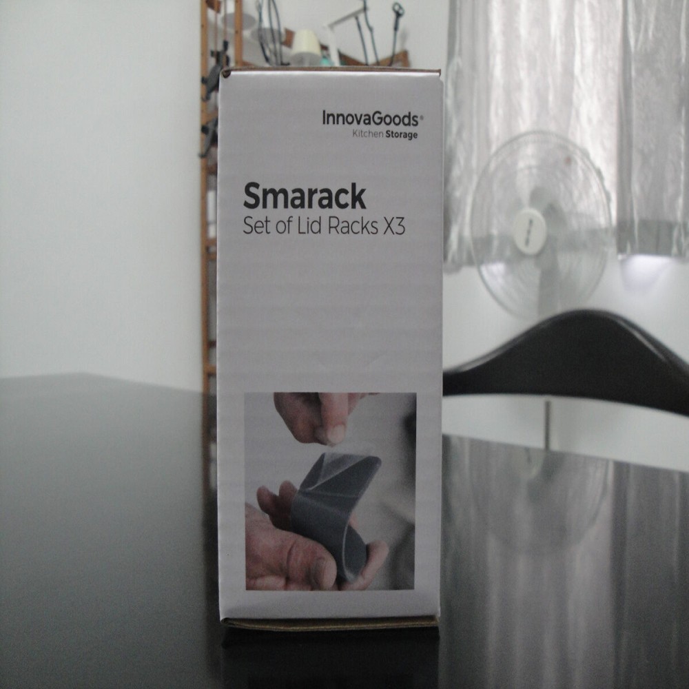 Set von 3 selbstklebenden Haltern für Topfdeckel Smarack InnovaGoods