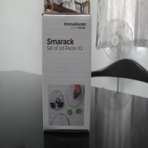 Set de 3 Supports Mural Adhésif pour Couvercle de Cuisine Smarack InnovaGoods