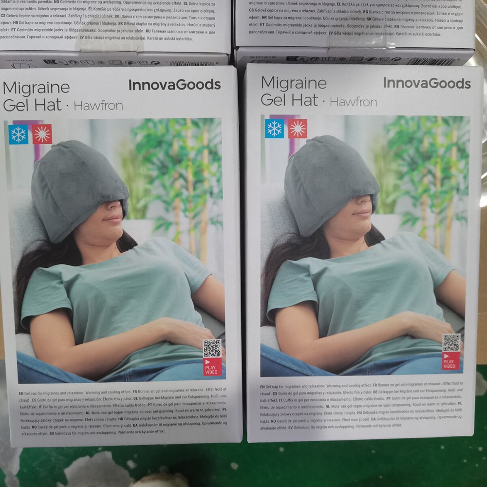 Bonnet en Gel pour la Migraine et la Relaxation Hawfron InnovaGoods