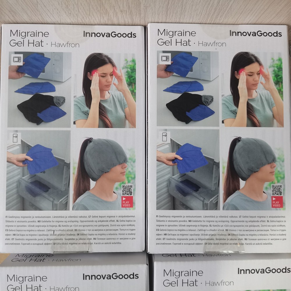 Bonnet en Gel pour la Migraine et la Relaxation Hawfron InnovaGoods