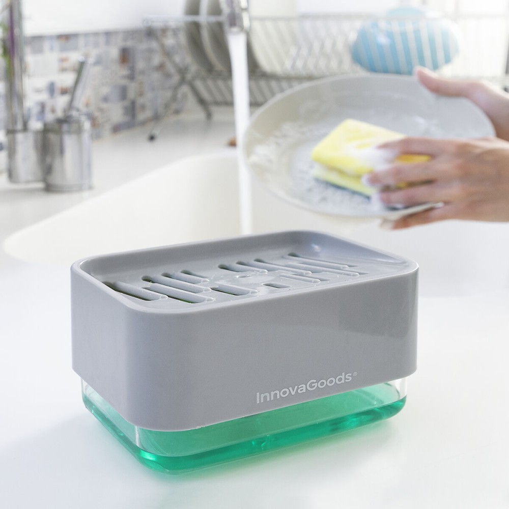 2-in-1 Soap Dispenser for the Kitchen Sink Pushoap InnovaGoods